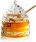 Honey Jar with 1 Dipper, Honey Jar and Dipper Set Large Glass Honey Pot storage, Honey Dish with stick for Jam Jelly Syrup